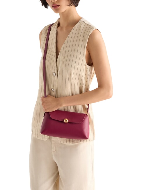 SFERA SOFT Leather handbag, with shoulder strap rhododendron - Women&rsquo;s Bags