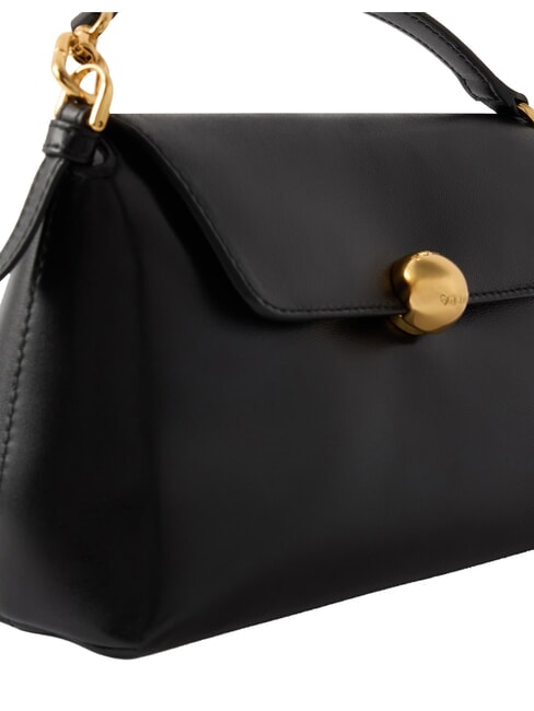 SFERA SOFT Leather handbag, with shoulder strap Black - Women&rsquo;s Bags