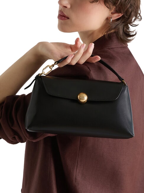 SFERA SOFT Leather handbag, with shoulder strap Black - Women&rsquo;s Bags