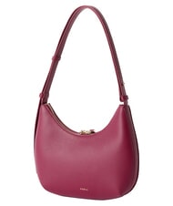 FURLA GOCCIA Hammered leather shoulder bag rhododendron - Women&rsquo;s Bags - 3
