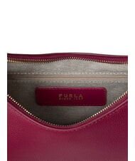 FURLA GOCCIA Hammered leather shoulder bag rhododendron - Women&rsquo;s Bags - 4