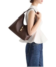 FURLA GOCCIA Leather shoulder bag chocolate - Women&rsquo;s Bags - 2