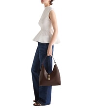 FURLA GOCCIA Leather shoulder bag chocolate - Women&rsquo;s Bags - 7