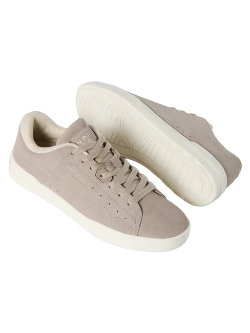 FENDER SUEDE Leather sneakers beige - Men&rsquo;s shoes