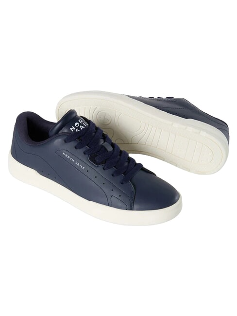 FENDER PLAIN Leather sneakers navy - Men&rsquo;s shoes