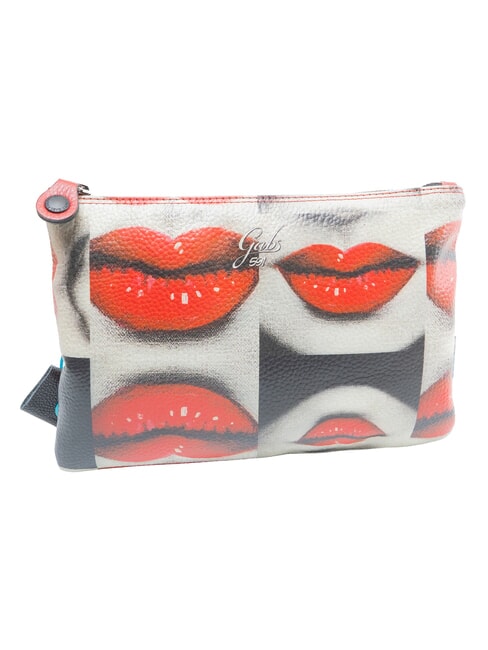 BEYONCE MULTICOLOR M Leather clutch bag with shoulder strap multicolor - Women&rsquo;s Bags