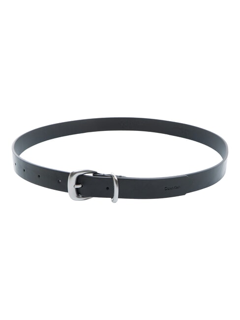 2PIECE LOGO Leather belt ck black / antique nickel - Belts