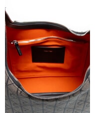CALVIN KLEIN EMBLEM JAQUARD The Shoulder Bag lotus beige/black aop jqd - Women&rsquo;s Bags - 5