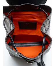 CALVIN KLEIN EMBLEM AOP Backpack with internal pocket lotus beige / black aop - Women&rsquo;s Bags - 5