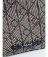 CALVIN KLEIN EMBLEM AOP Mini shoulder bag lotus beige / black aop - Women&rsquo;s Bags - 3