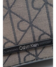 CALVIN KLEIN EMBLEM AOP Mini shoulder bag lotus beige / black aop - Women&rsquo;s Bags - 3