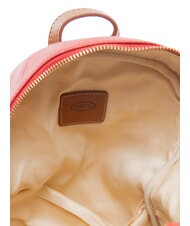 BRIC&rsquo;S CREMONA Leather backpack, two compartments Red - Women&rsquo;s Bags - 5