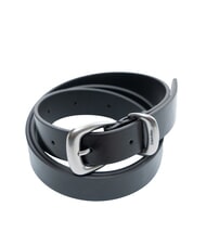 CALVIN KLEIN 2PIECE LOGO Leather belt ck black / antique nickel - Belts - 3