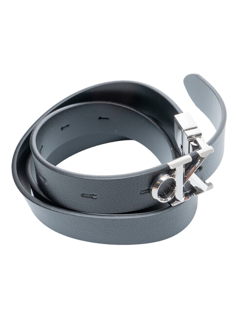 CK HARDWARE Reversible leather belt on black - Belts