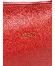 BRIC&rsquo;S CREMONA S Leather shopping bag, shoulder bag Red - Women&rsquo;s Bags - 3