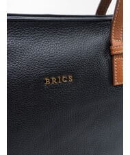 BRIC&rsquo;S CREMONA S Leather shopping bag, shoulder bag Black - Women&rsquo;s Bags - 3