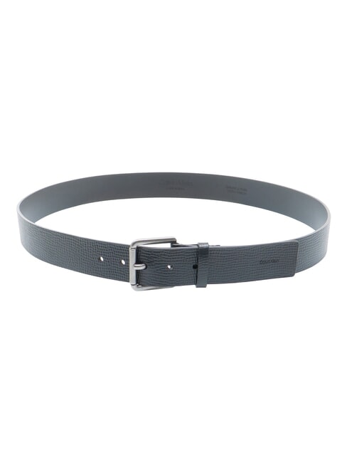 CASUAL ROLLER Leather belt black/antique silver - Belts