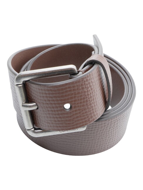 CASUAL ROLLER Leather belt ck chestnut brown / antique s - Belts