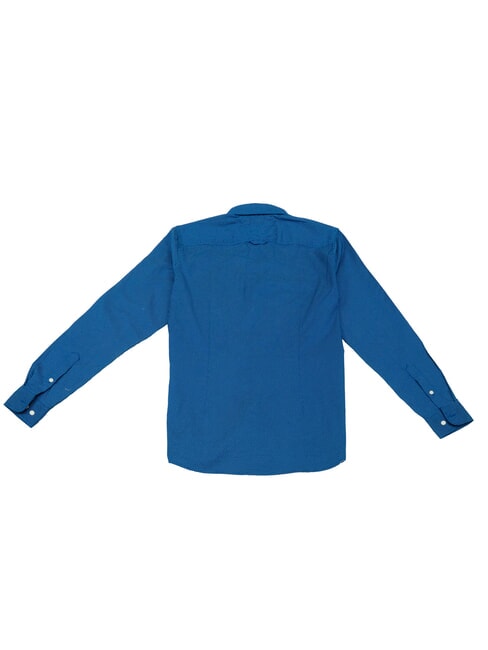 TH Long-sleeved cotton shirt blueblack - Men's Shirts