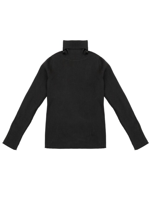 CK JEANS Turtleneck sweater, long sleeves ck black - Women's Sweaters