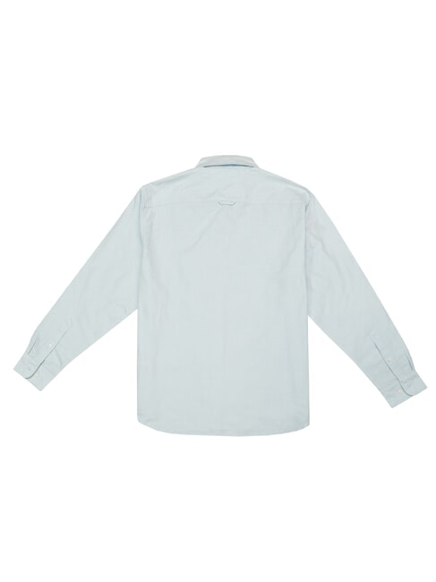 TH Long-sleeved cotton shirt breezy blue - Men's Shirts