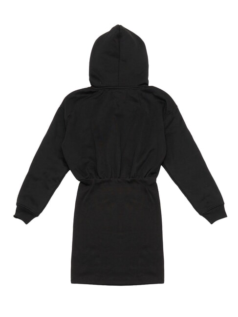 CK JEANS Hooded dress ck black/bright white - Woman Clothes
