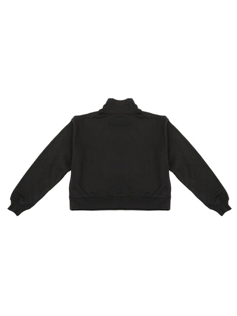 CK JEANS Cotton sweatshirt ck black/amaranth - Women's Sweatshirts