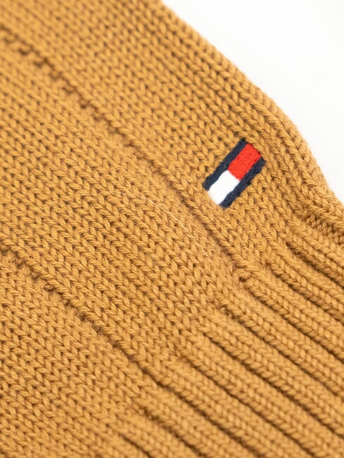 TH Crew neck sweater cognac / sugarcane mono - Men's Sweaters