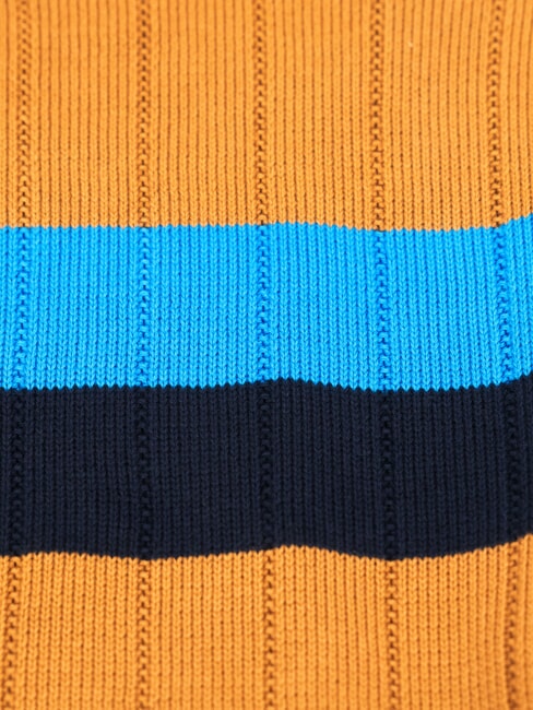 TH Crew neck sweater cognac / sugarcane mono - Men's Sweaters
