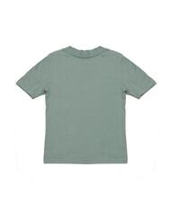 CALVIN KLEIN WOVEN LABEL Short-sleeved cotton T-shirt grey - T-shirt - 3