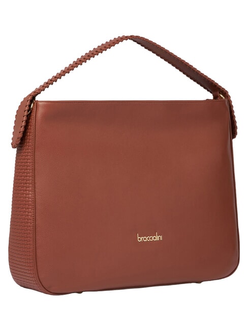 NAOMI Briefcase bag, in leather brown - Women&rsquo;s Bags