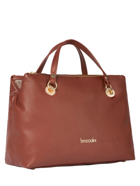 NORA Leather handbag with shoulder strap brown - Women&rsquo;s Bags
