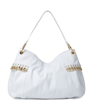 BRACCIALINI NORA Leather shoulder bag with chain white - Women&rsquo;s Bags - 3