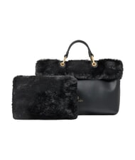 BRACCIALINI BETH FUR Handbag with clutch black - Women&rsquo;s Bags - 3