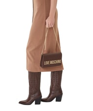 LOVE MOSCHINO SMART DAILY Mini shoulder bag chocolate2 - Women&rsquo;s Bags - 2