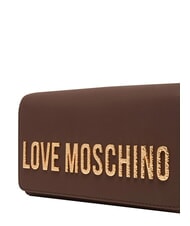 LOVE MOSCHINO SMART DAILY Mini shoulder bag chocolate2 - Women&rsquo;s Bags - 4