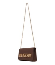 LOVE MOSCHINO SMART DAILY Mini shoulder bag chocolate2 - Women&rsquo;s Bags - 3