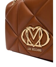 LOVE MOSCHINO EMBOSSED Shoulder bag / crossbody bag chestnut - Women&rsquo;s Bags - 5