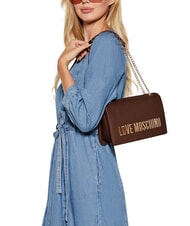LOVE MOSCHINO BOLD LOVE Shoulder bag, with chain chestnut - Women&rsquo;s Bags - 5