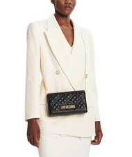 LOVE MOSCHINO SMART DAILY Clutch bag with chain Black - Women&rsquo;s Bags - 2