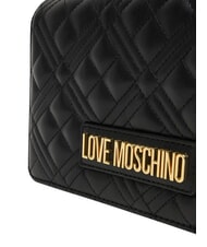 LOVE MOSCHINO SMART DAILY Clutch bag with chain Black - Women&rsquo;s Bags - 5