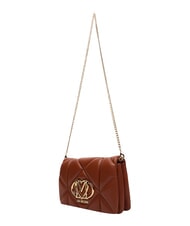 LOVE MOSCHINO EMBOSSED Mini shoulder bag, with chain chestnut - Women&rsquo;s Bags - 3
