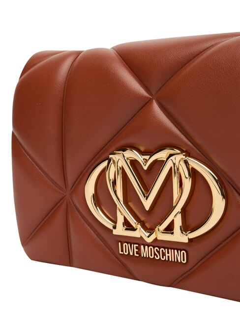 EMBOSSED Mini shoulder bag, with chain chestnut - Women&rsquo;s Bags