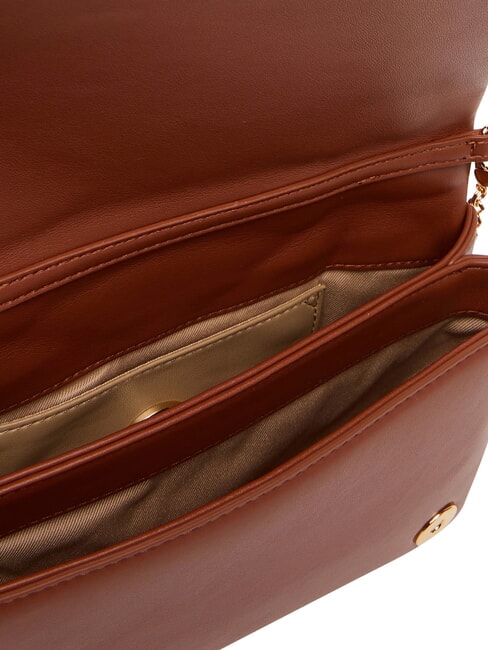 EMBOSSED Mini shoulder bag, with chain chestnut - Women&rsquo;s Bags