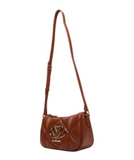 LOVE MOSCHINO EMBOSSED Shoulder bag, double portability chestnut - Women&rsquo;s Bags - 4