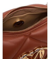 LOVE MOSCHINO EMBOSSED Shoulder bag, double portability chestnut - Women&rsquo;s Bags - 5