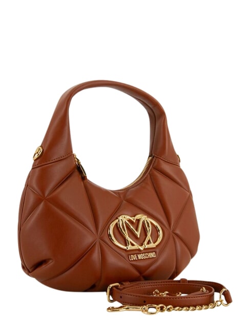 EMBOSSED Handbag, with shoulder strap chestnut - Women&rsquo;s Bags
