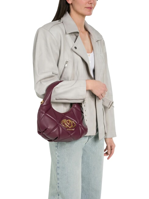 EMBOSSED Handbag, with shoulder strap wine - Women&rsquo;s Bags