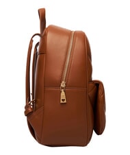 LOVE MOSCHINO EMBOSSED Backpack with front pocket chestnut - Women&rsquo;s Bags - 3