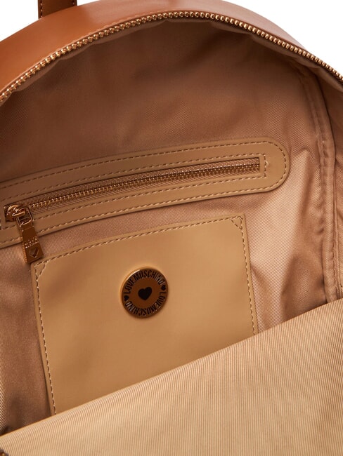 EMBOSSED Backpack with front pocket chestnut - Women&rsquo;s Bags